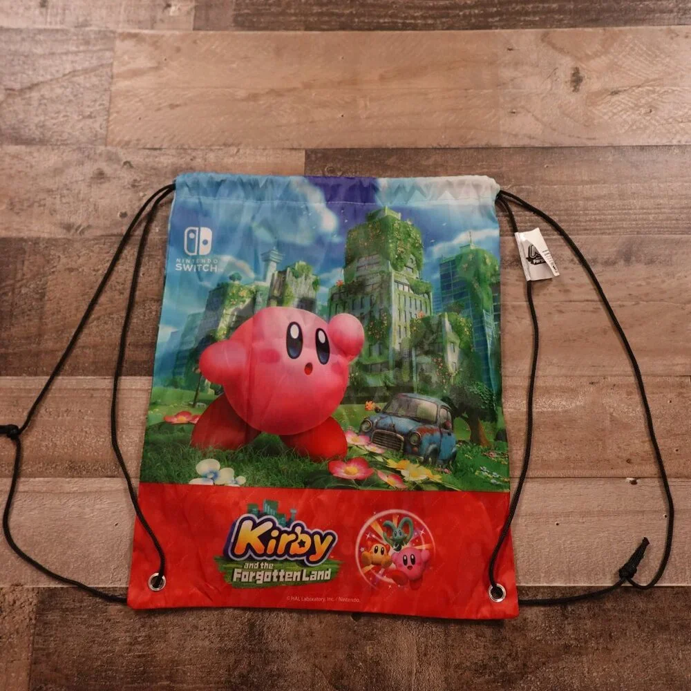 Kirby and the Forgotten Land Nintendo Switch Drawstring‎ Bag 16